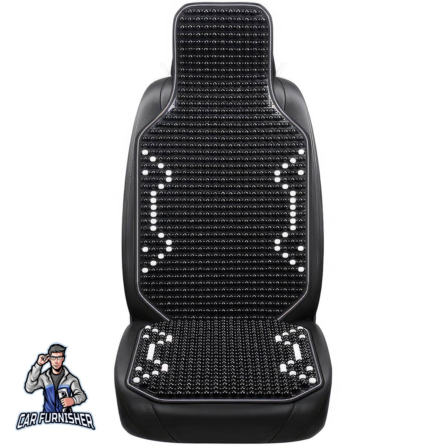 Beaded Car Seat Cover Real Wood (5 Colors)