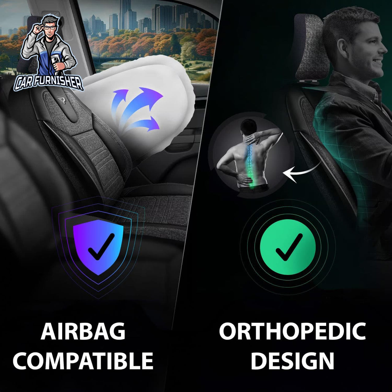 Skoda Kodiaq Seat Covers Atlanta Linen Fabric Design