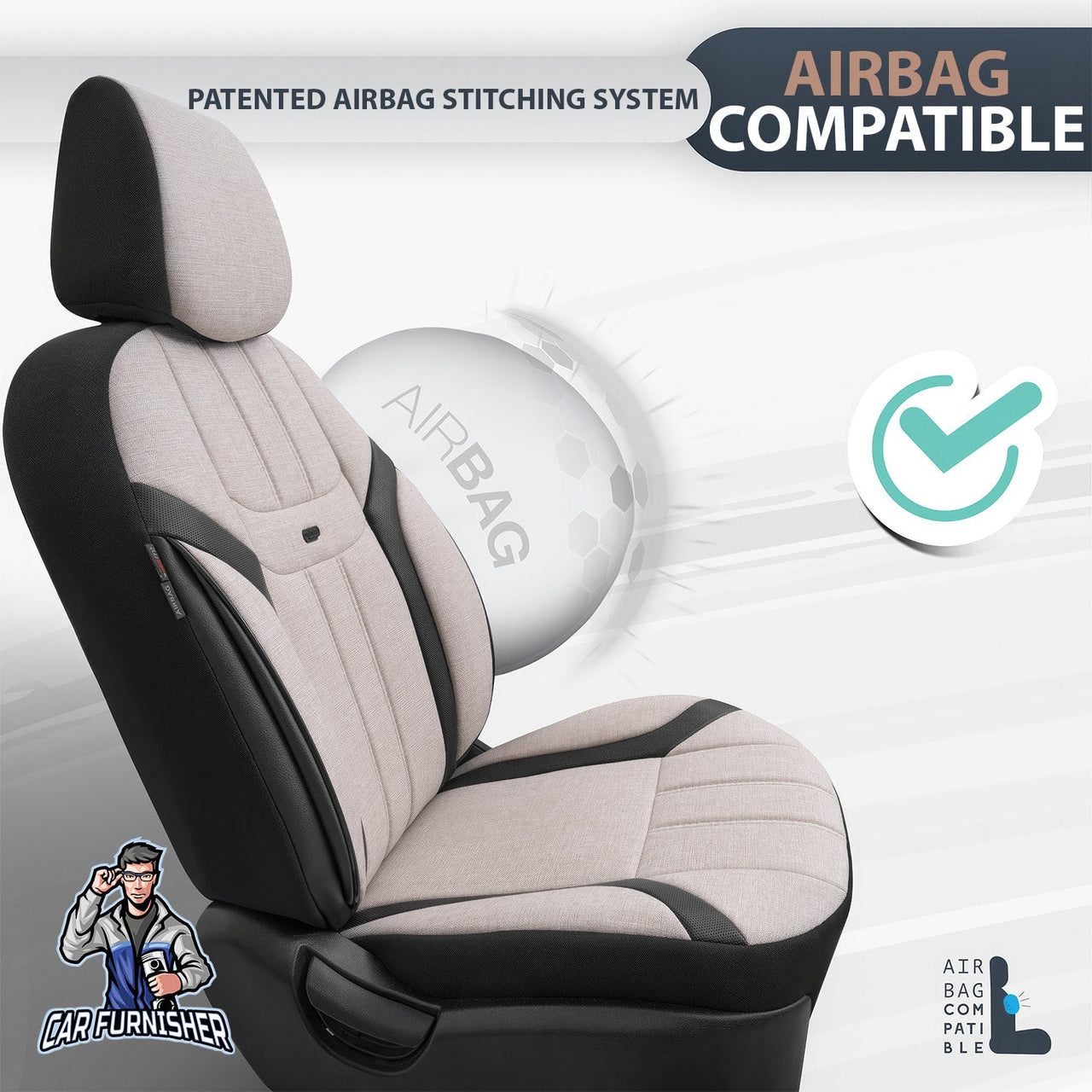 Hyundai Lantra Seat Covers Swan Design