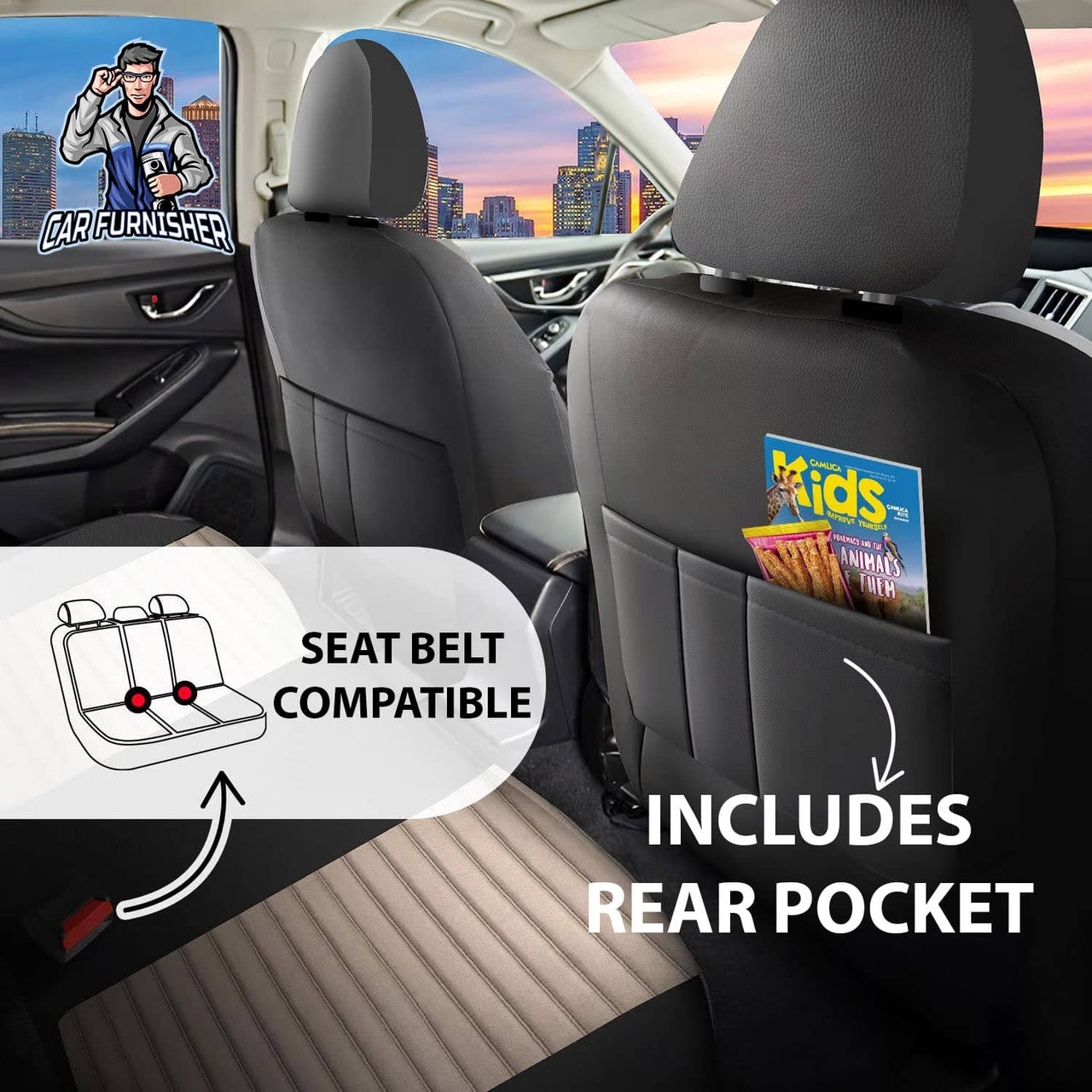 Skoda Rapid Seat Covers Boston Velour Fabric Design