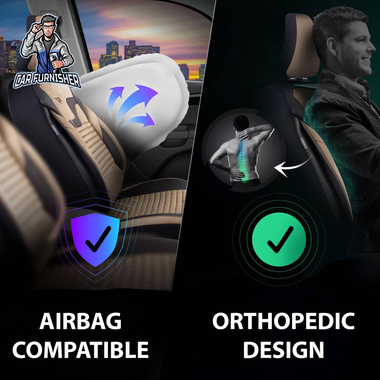 Skoda Kamiq Seat Covers Boston Velour Fabric Design