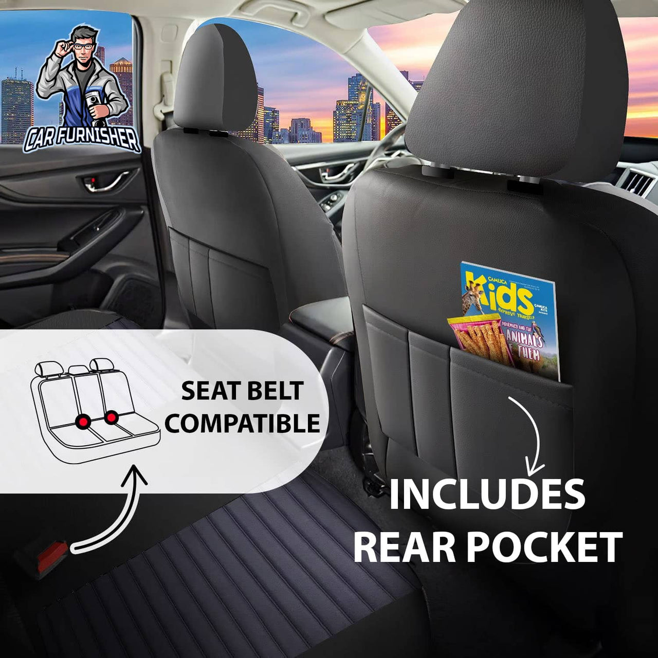 Skoda Rapid Seat Covers Boston Velour Fabric Design