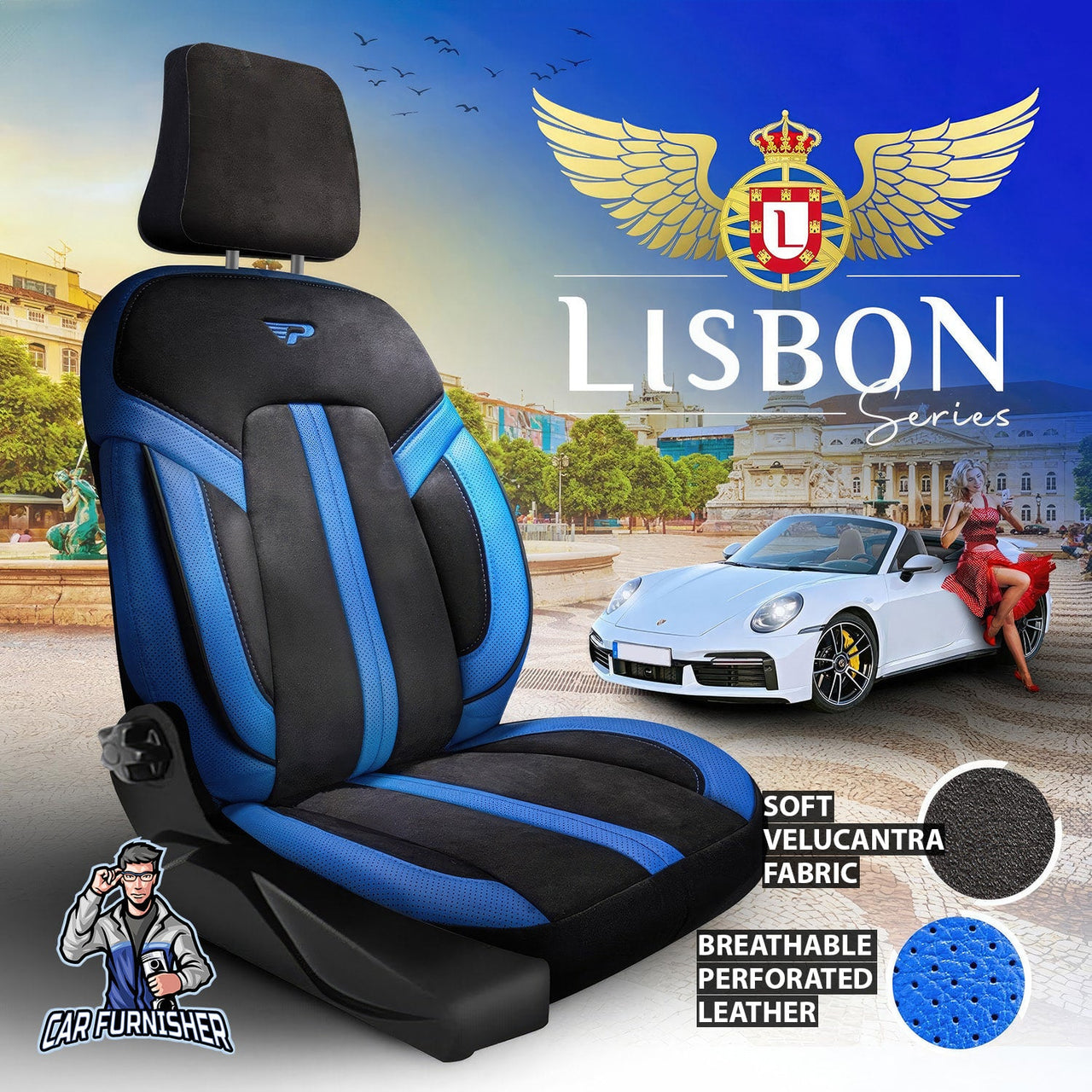 Tesla Model Y Seat Covers Lisbon Design