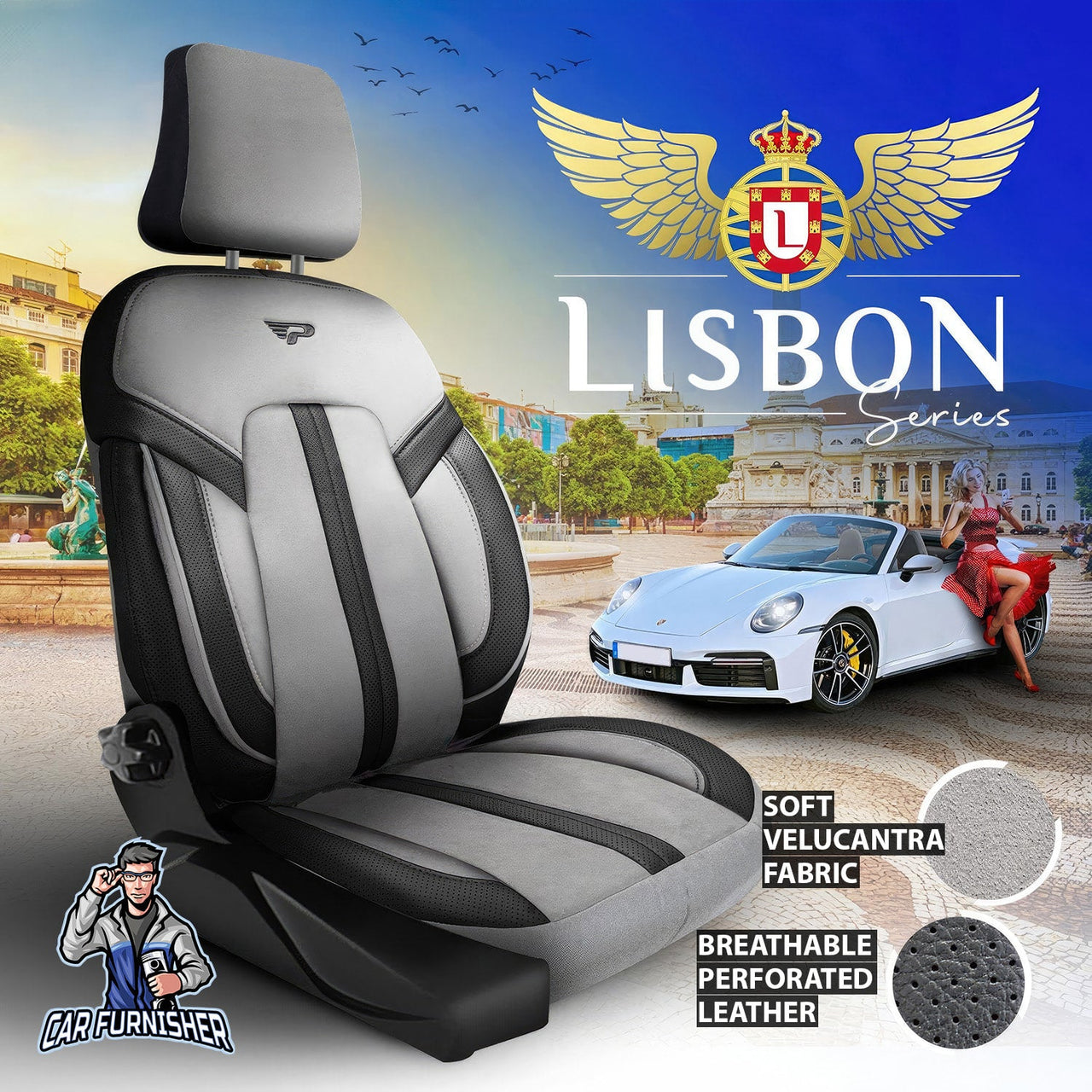 Skoda Karoq Seat Covers Lisbon Design