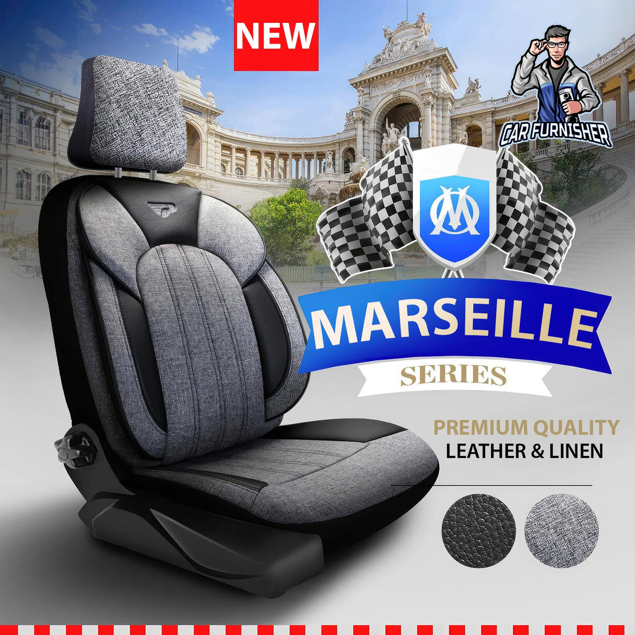 Volvo S80 Seat Covers Marseille Design
