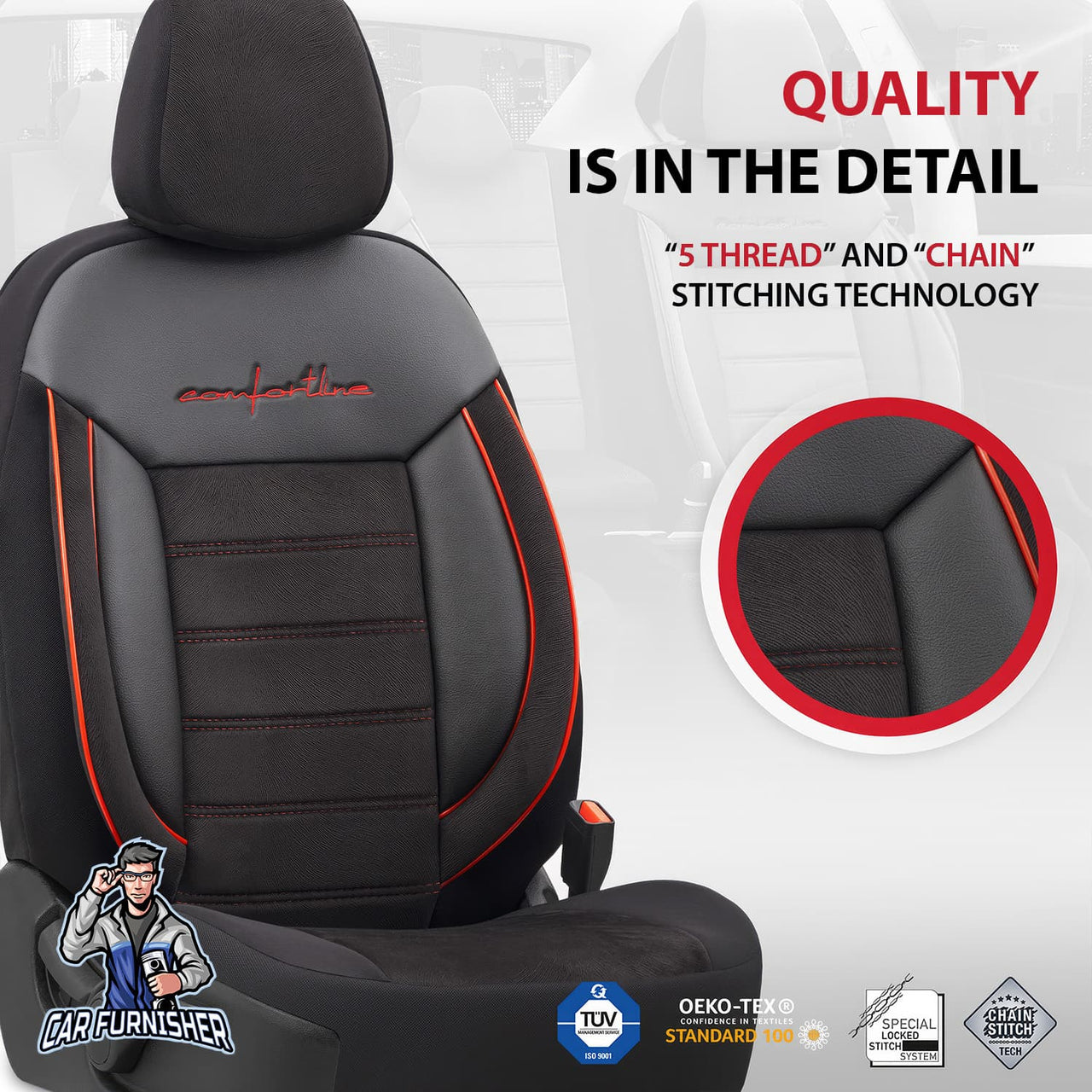 Skoda Scala Seat Covers Comfortline Design