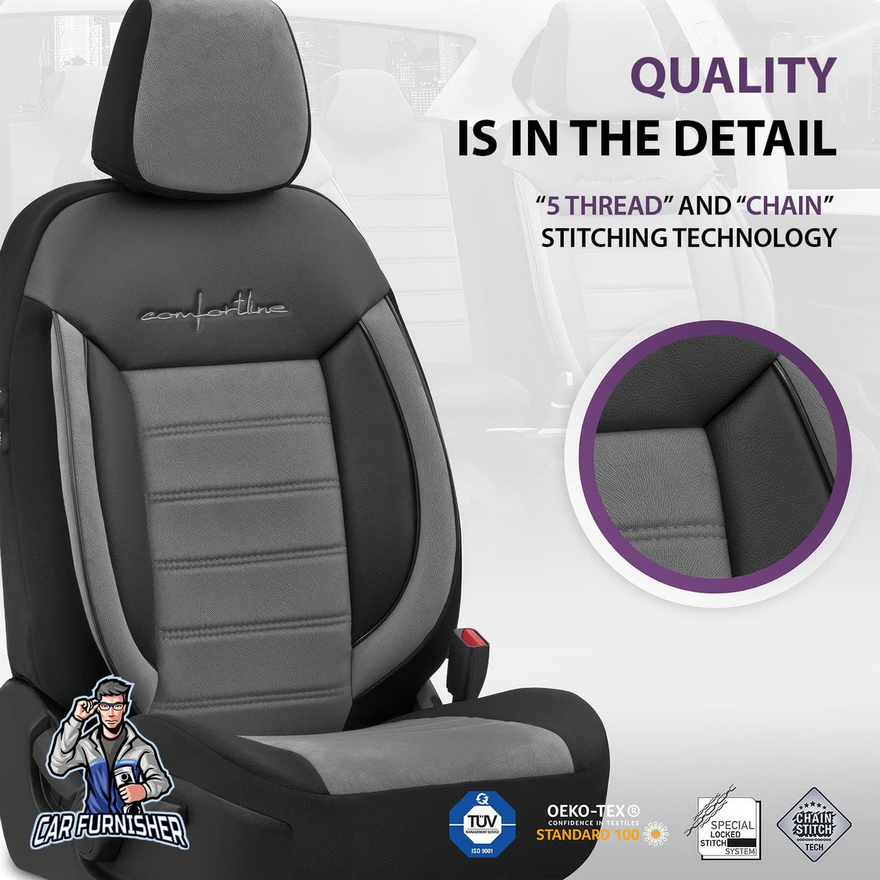 Skoda Fabia Seat Covers Comfortline Design