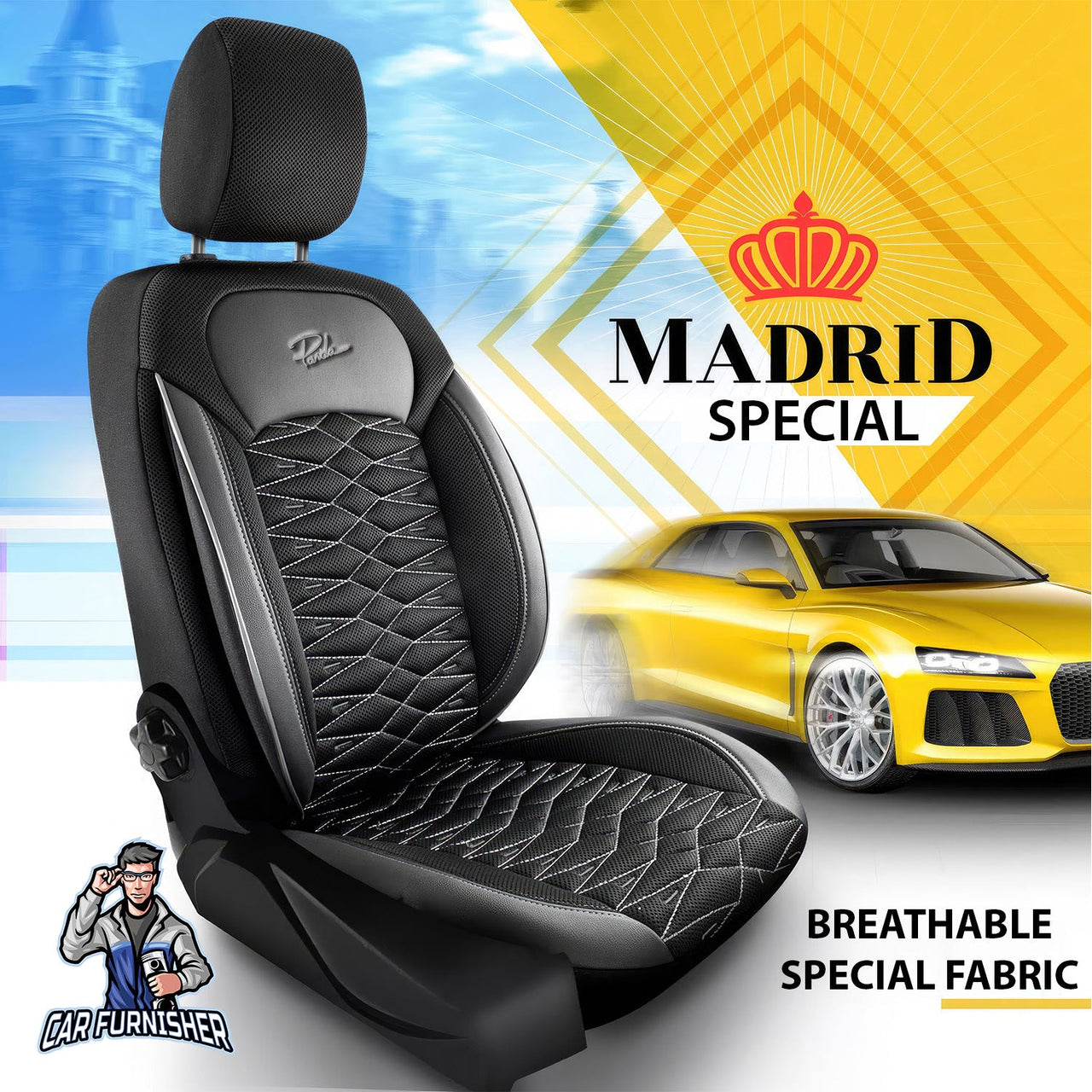 Skoda Karoq Seat Covers Madrid Design