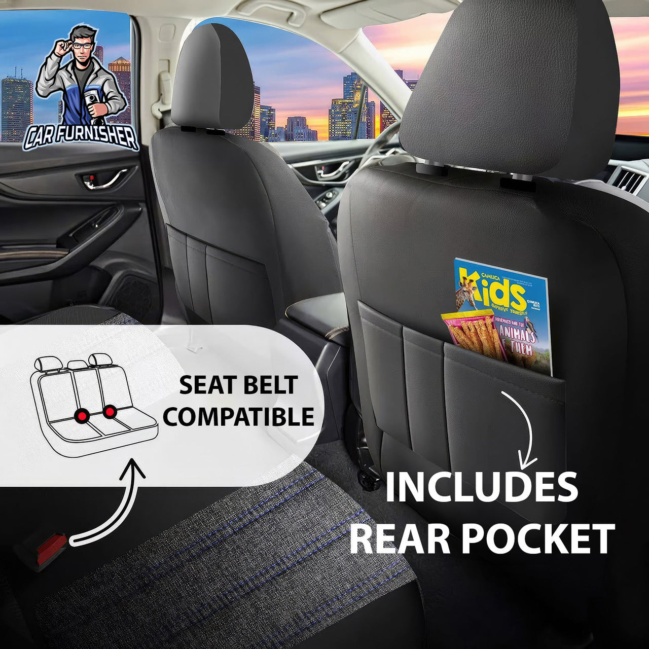 Tesla Model Y Seat Covers Marseille Design