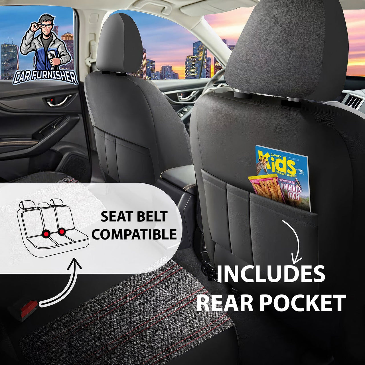 Tesla Model Y Seat Covers Marseille Design