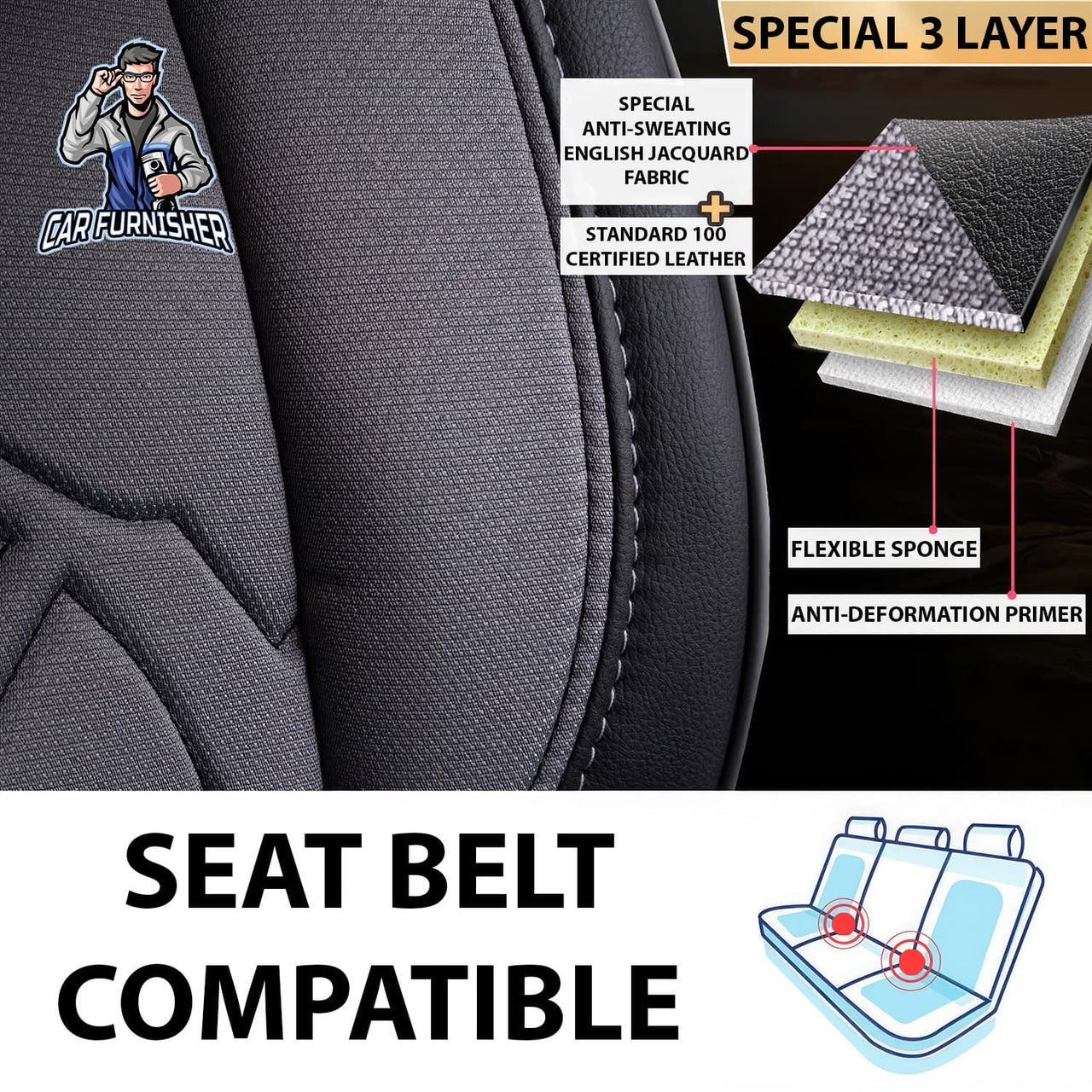 Volvo C40 Seat Covers Nepal Design