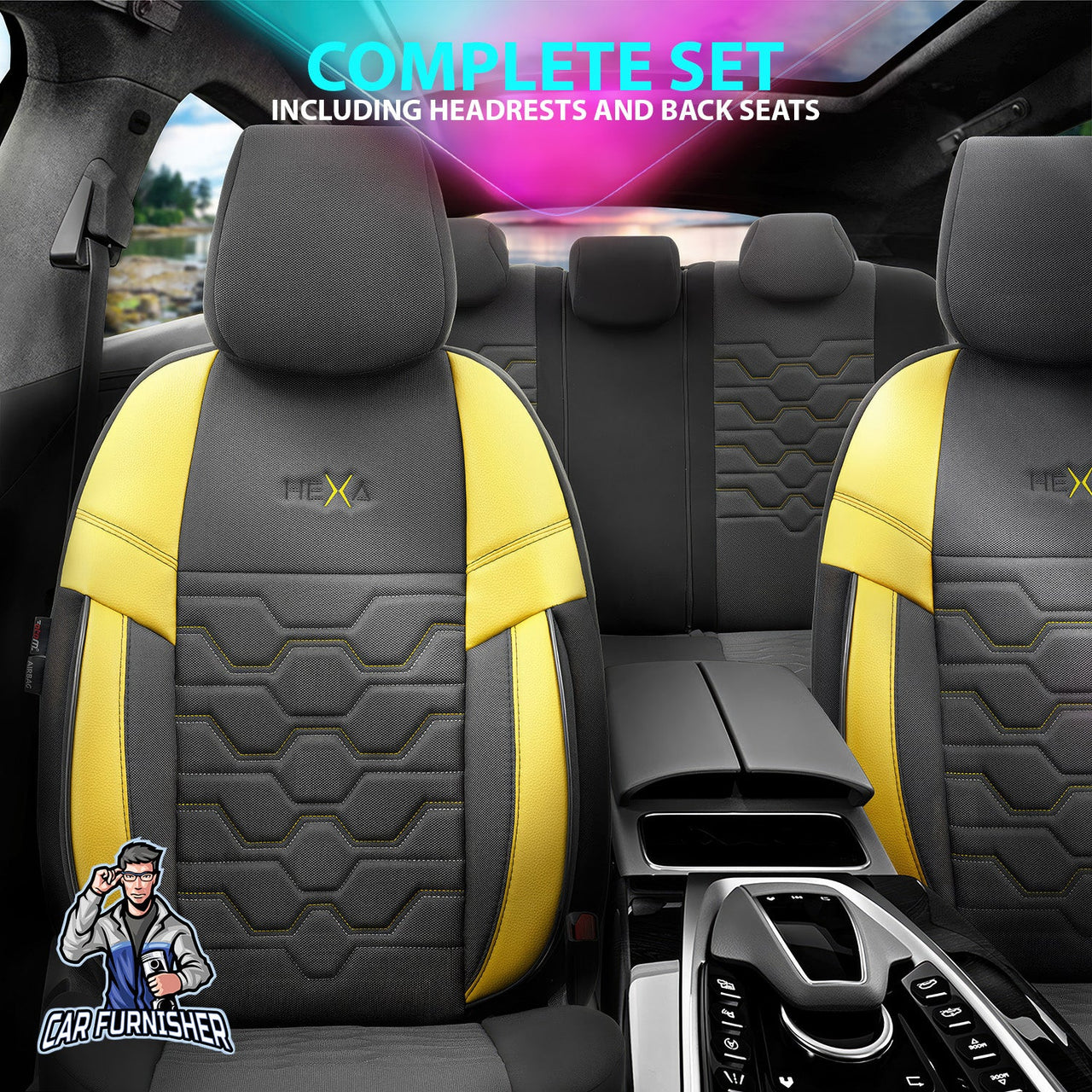 Skoda Kamiq Seat Covers Hexa Design