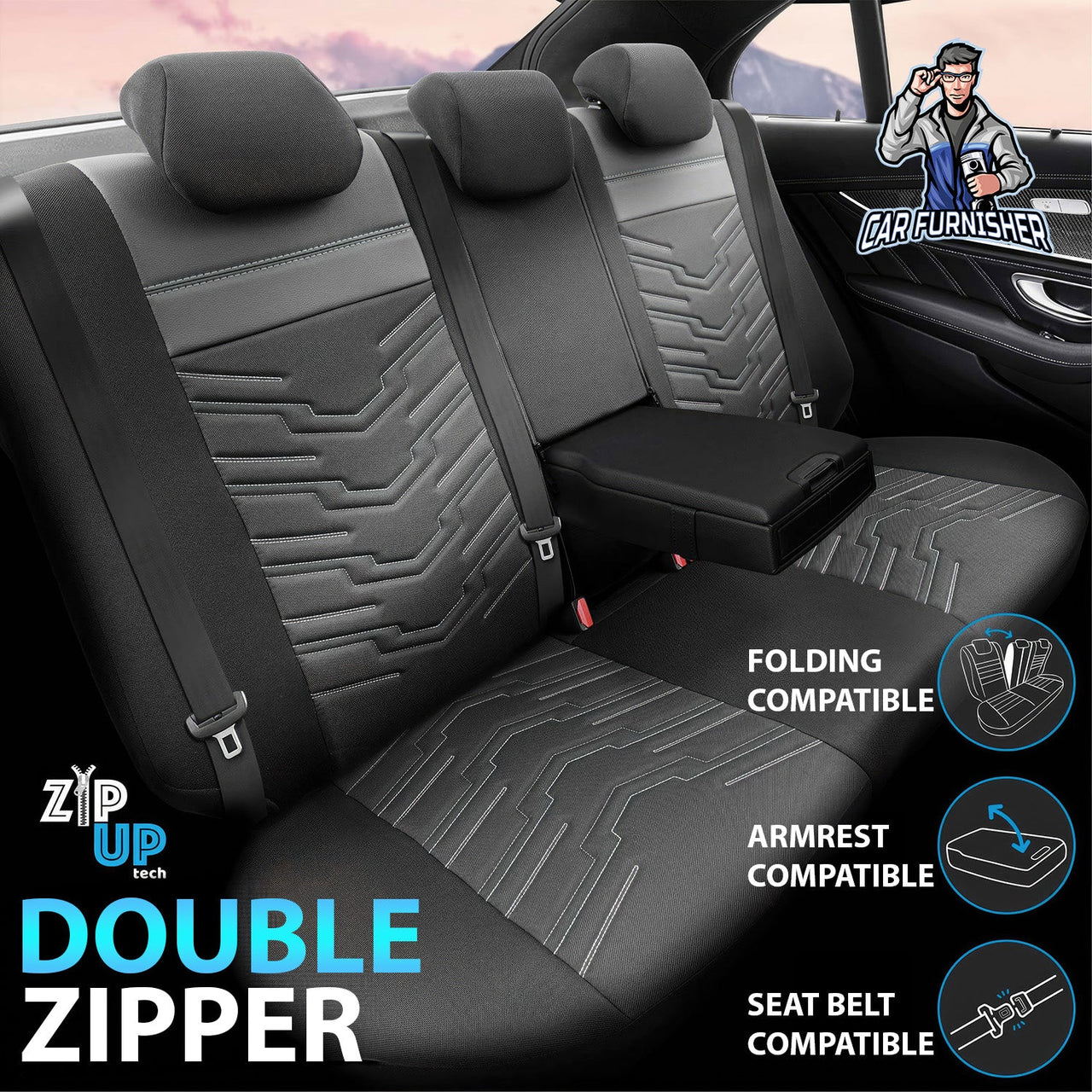 Skoda Superb Seat Covers Reflective Design