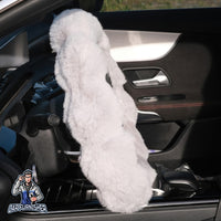 Thumbnail for Steering Wheel Cover - Plush Daisy Design