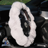 Thumbnail for Steering Wheel Cover - Plush Daisy Design