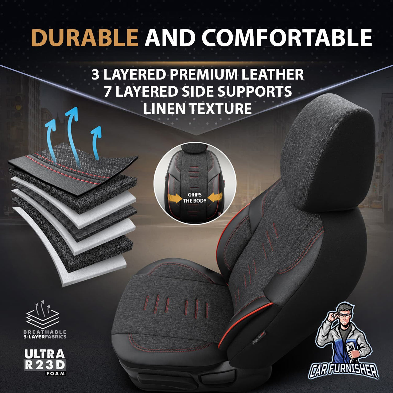 Hyundai iX55 Seat Covers Throne Design