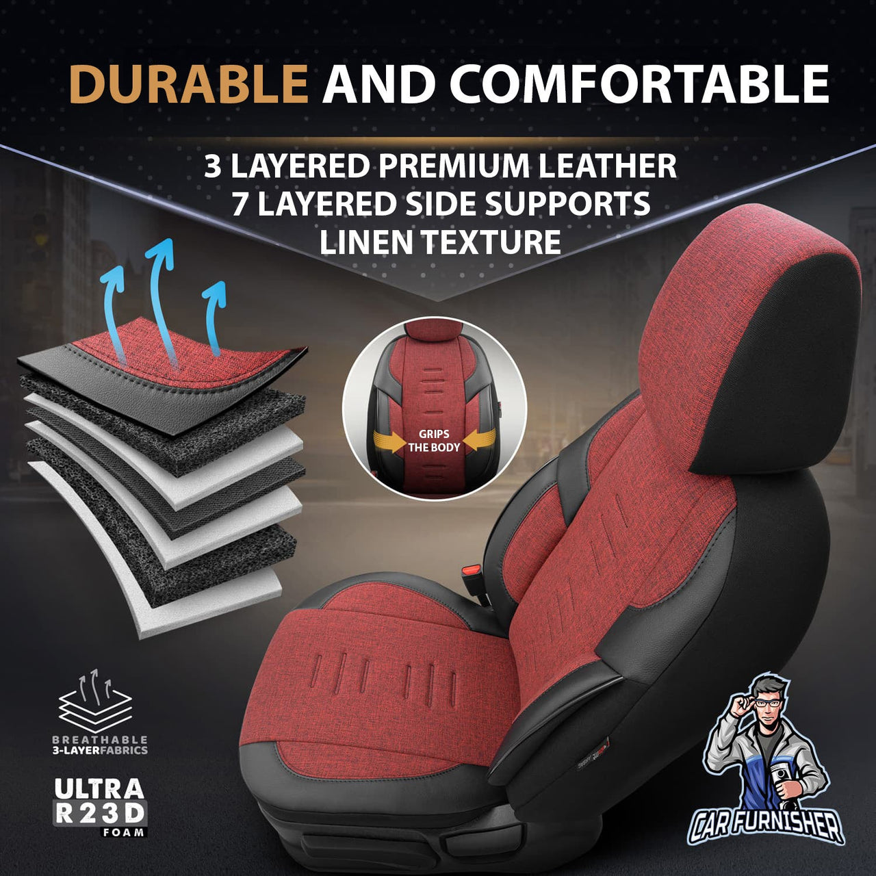 Skoda Fabia Seat Covers Throne Design