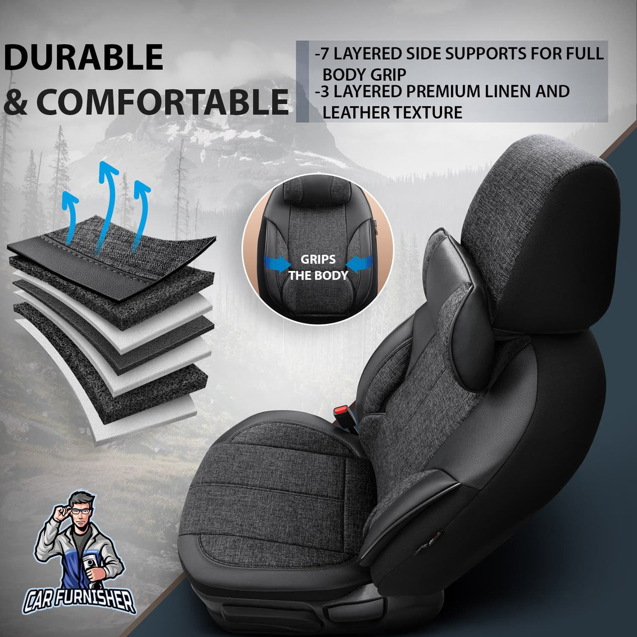 Volvo C40 Seat Covers Voyager Design