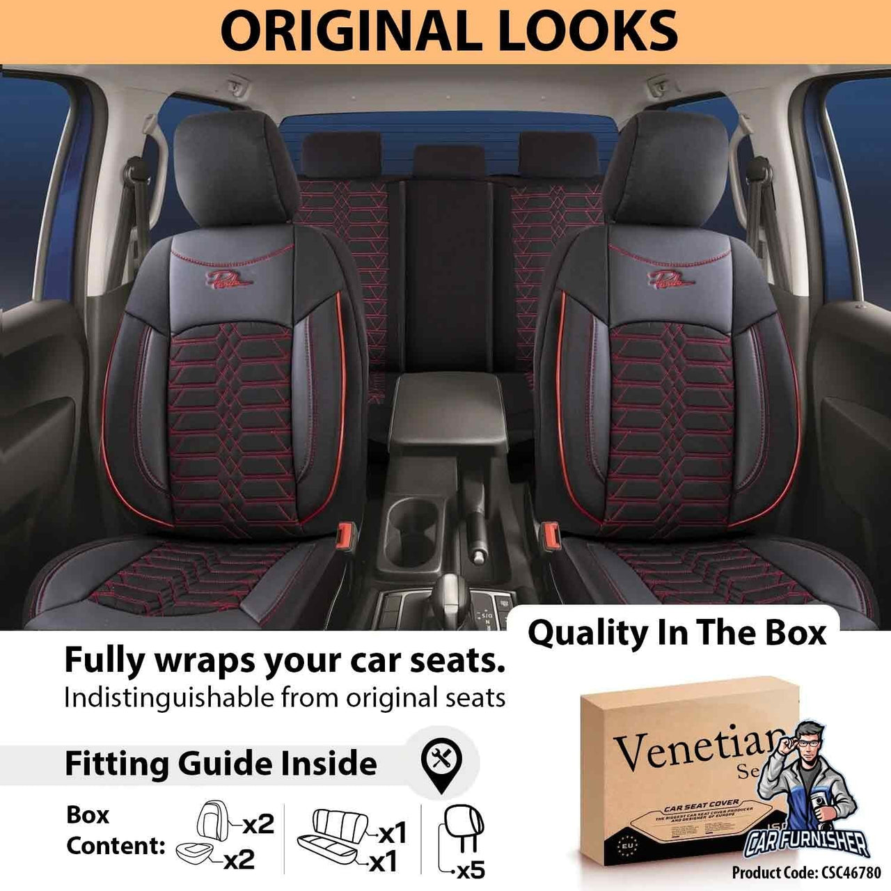 Volvo C40 Seat Covers Venetian Design