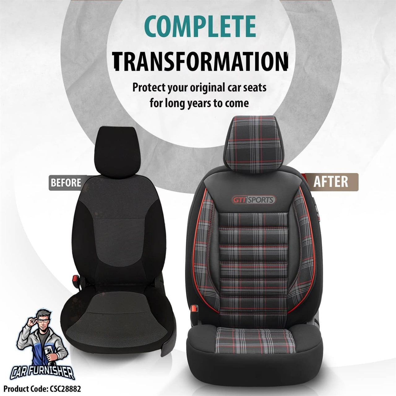Skoda Rapid Seat Covers GTI Sports Design