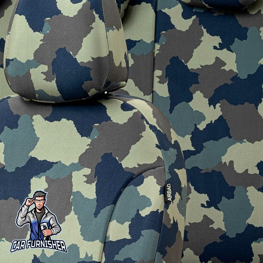 Fiat 500 Seat Covers Camouflage Waterproof Design