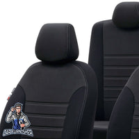 Thumbnail for Skoda Karoq Seat Covers Original Jacquard Design Black Jacquard Fabric