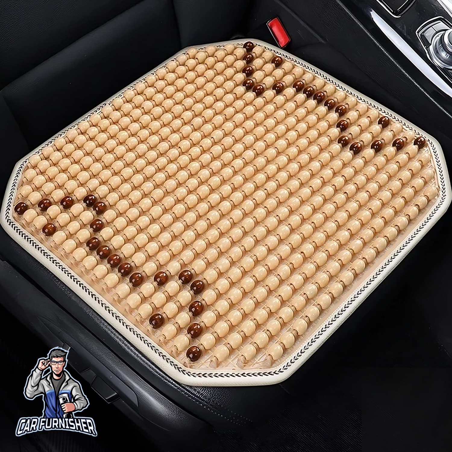 Car Seat Wooden Beads & Beaded Auto Seat Covers