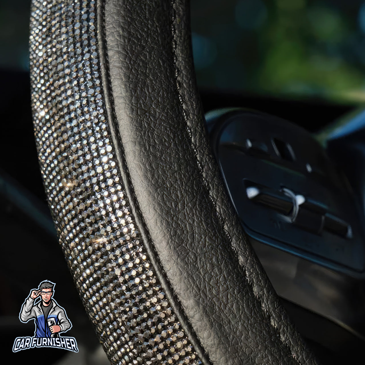 Sparkling Luxury Bling Steering Wheel Cover | Swarovski Crystals