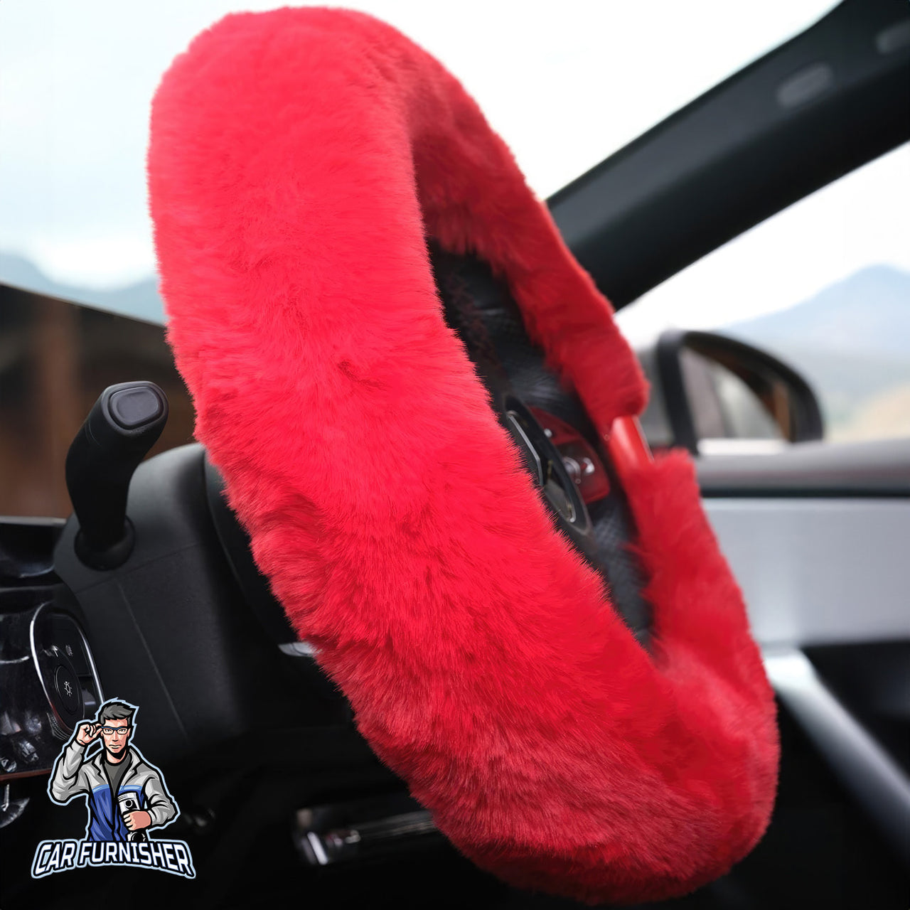 Fluffy Plush Steering Wheel Cover | Extra Soft