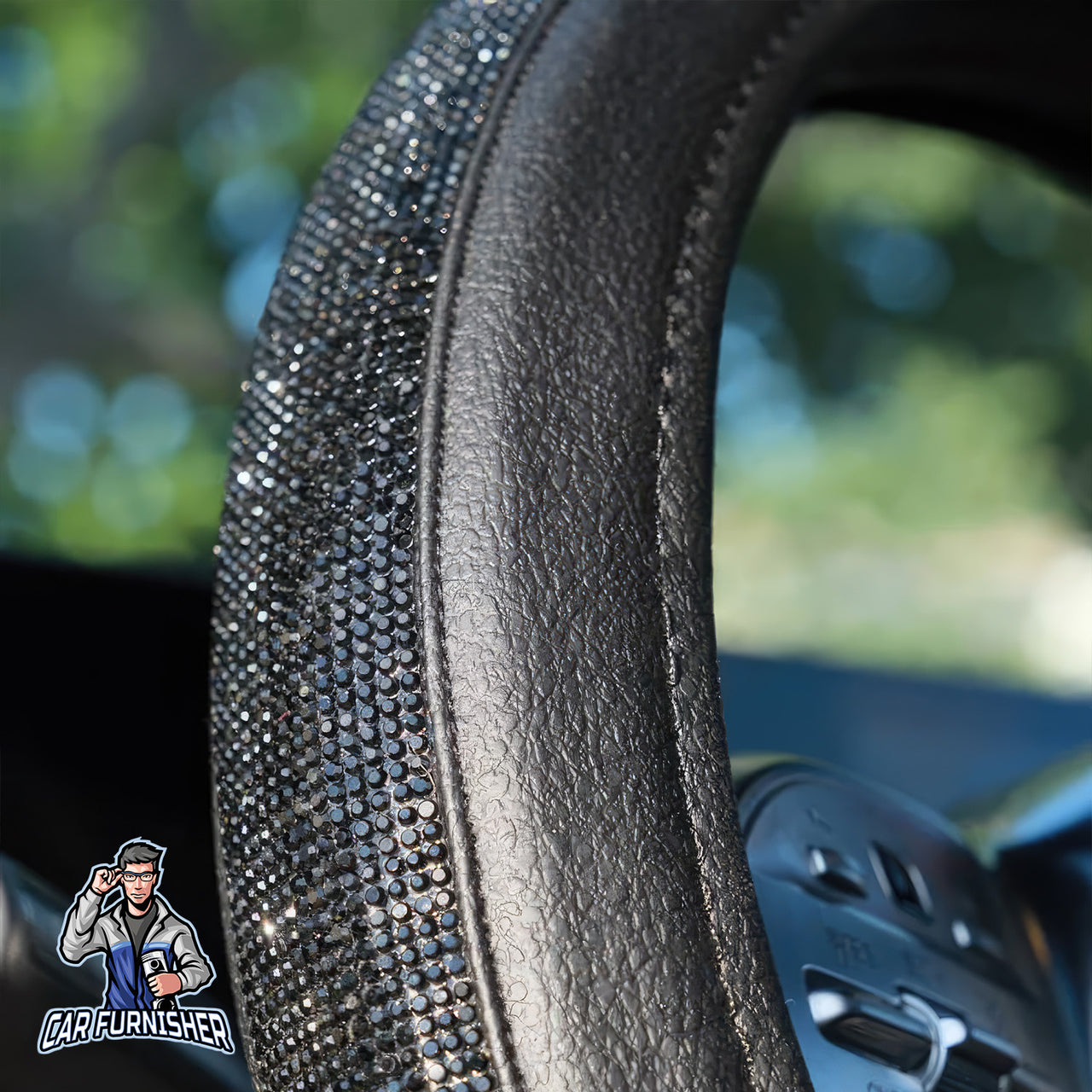 Sparkling Luxury Bling Steering Wheel Cover | Swarovski Crystals