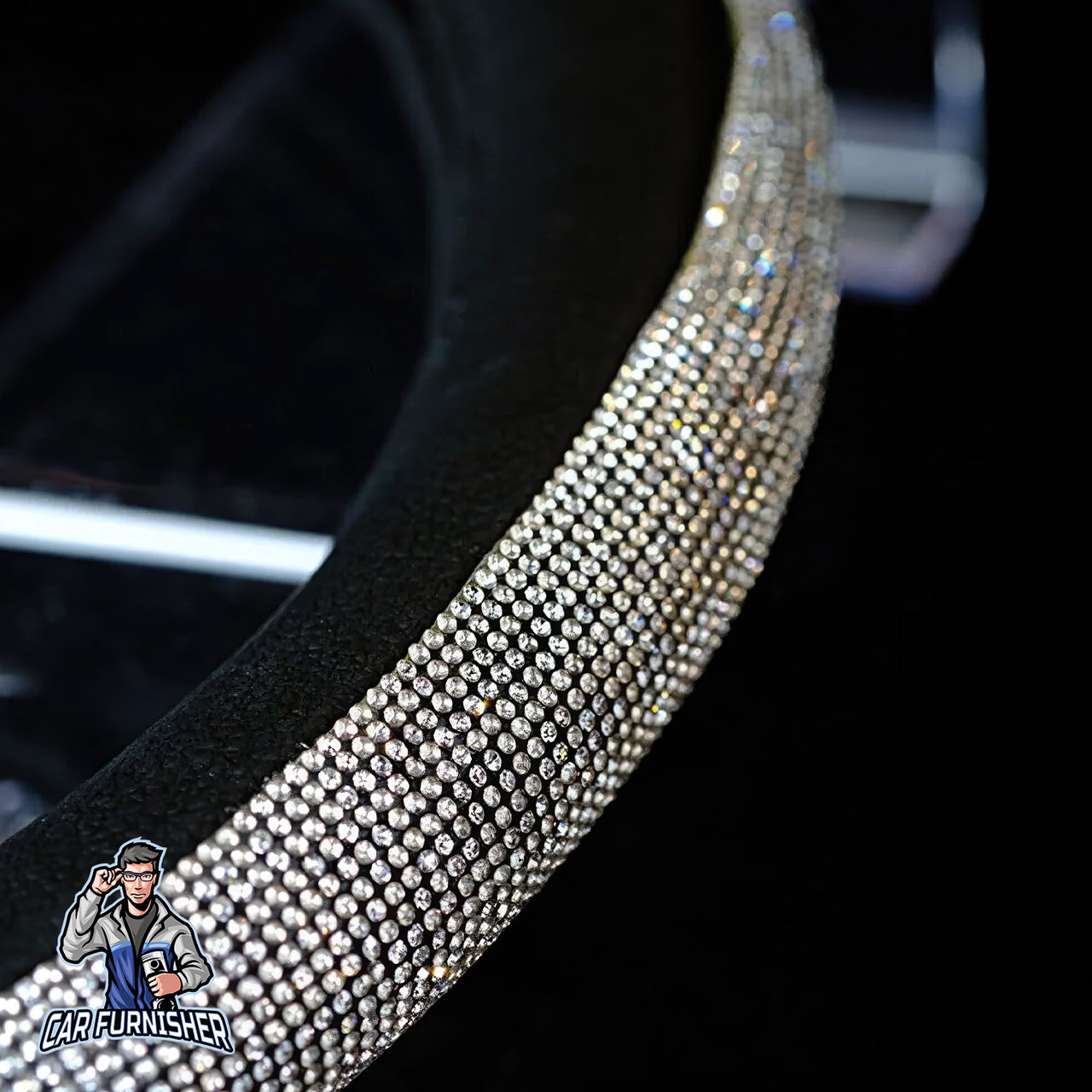 Sparkling Luxury Bling Steering Wheel Cover | Swarovski Crystals