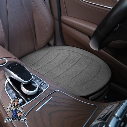 Car Seat Protector - Premium Linen Design Smoked 1x Front Seat Bottom Linen Fabric