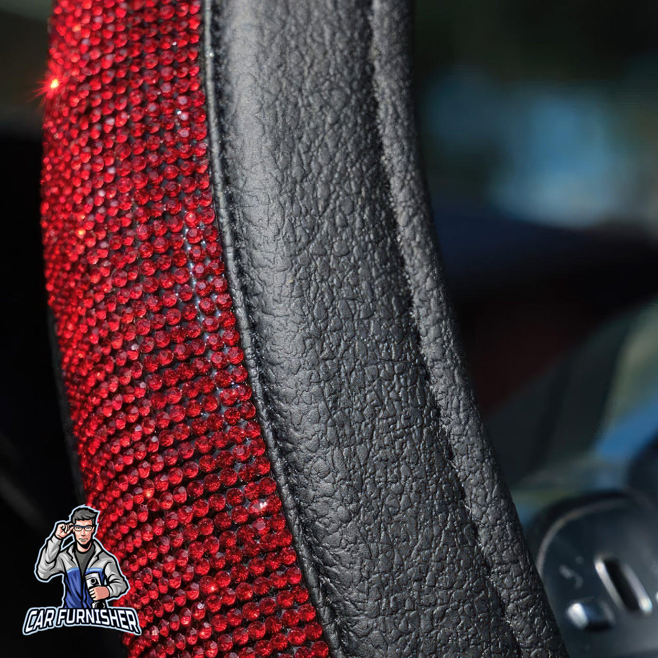 Sparkling Luxury Bling Steering Wheel Cover | Swarovski Crystals