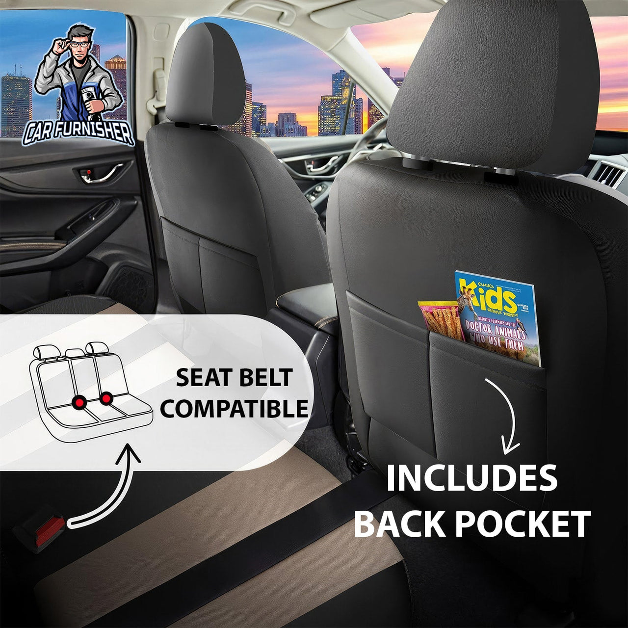 Hyundai Kona Seat Covers Cappadocia Design