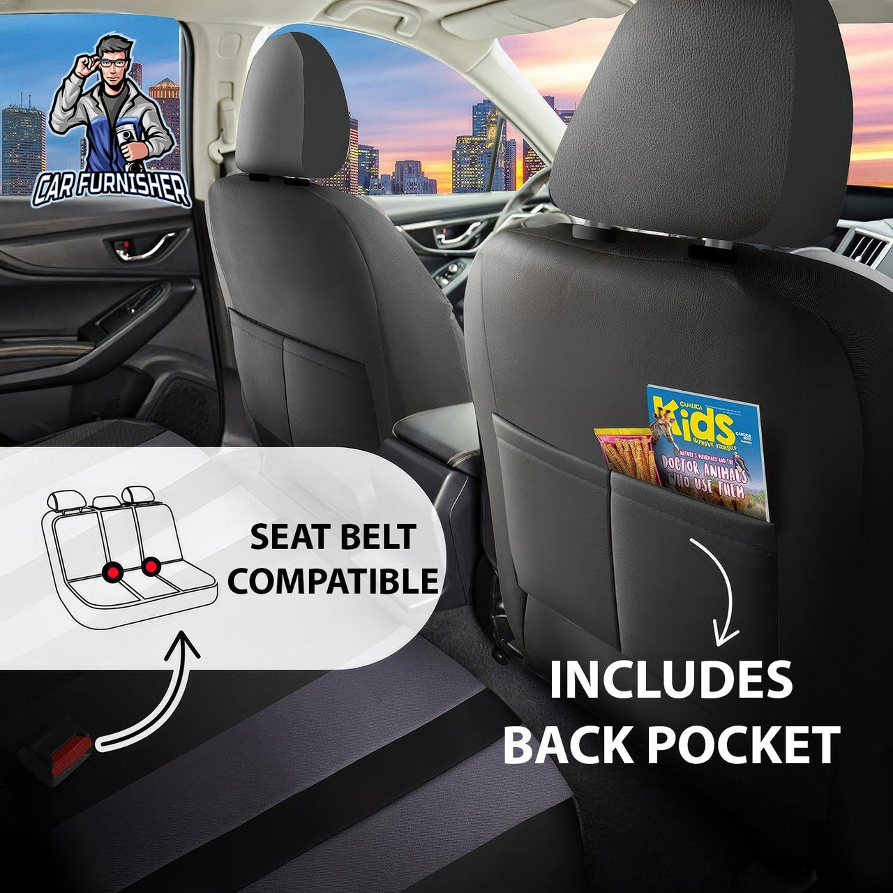 Hyundai Kona Seat Covers Cappadocia Design