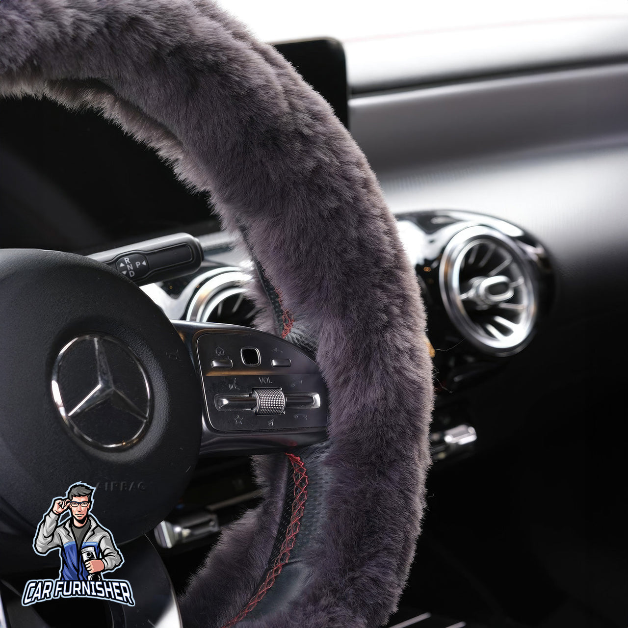 Fluffy Plush Steering Wheel Cover | Extra Soft