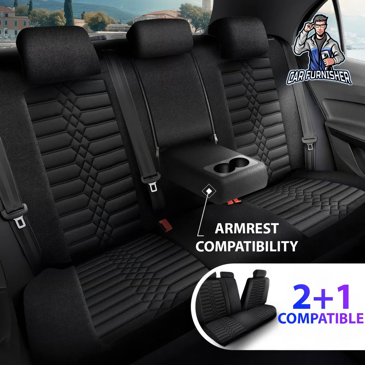 Tesla Model 3 Seat Covers Athens Design