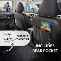 Thumbnail for Nissan Navara Seat Covers Atlanta Linen Fabric Design