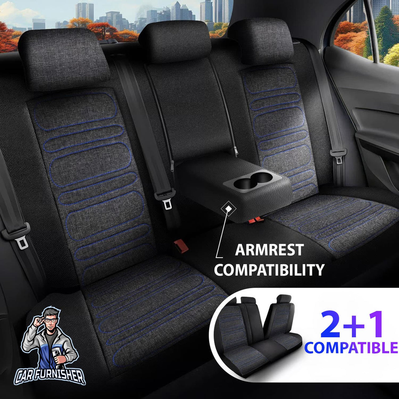 Volkswagen Amarok Seat Covers Atlanta Linen Fabric Design