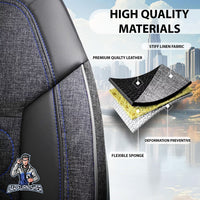 Thumbnail for Nissan Navara Seat Covers Atlanta Linen Fabric Design