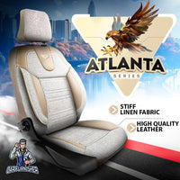 Thumbnail for Fiat Tempra Seat Covers Atlanta Linen Fabric Design