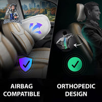 Thumbnail for Nissan Navara Seat Covers Atlanta Linen Fabric Design
