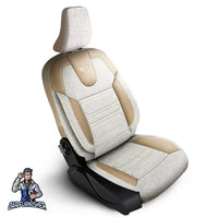 Thumbnail for Nissan Navara Seat Covers Atlanta Linen Fabric Design