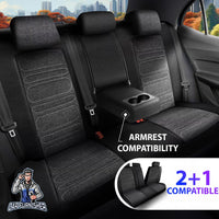 Thumbnail for Nissan Navara Seat Covers Atlanta Linen Fabric Design