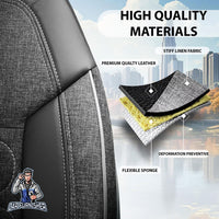 Thumbnail for Nissan Navara Seat Covers Atlanta Linen Fabric Design
