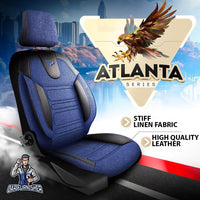 Thumbnail for Nissan Navara Seat Covers Atlanta Linen Fabric Design