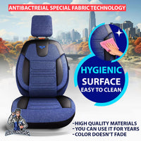 Thumbnail for Nissan Navara Seat Covers Atlanta Linen Fabric Design