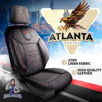 Thumbnail for Tesla Model 3 Seat Covers Atlanta Linen Fabric Design