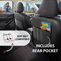 Thumbnail for Nissan Navara Seat Covers Atlanta Linen Fabric Design
