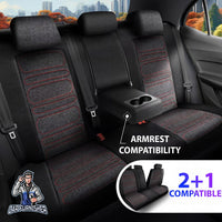 Thumbnail for Nissan Navara Seat Covers Atlanta Linen Fabric Design